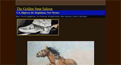 Desktop Screenshot of goldenspursaloon.com
