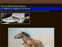 Tablet Screenshot of goldenspursaloon.com